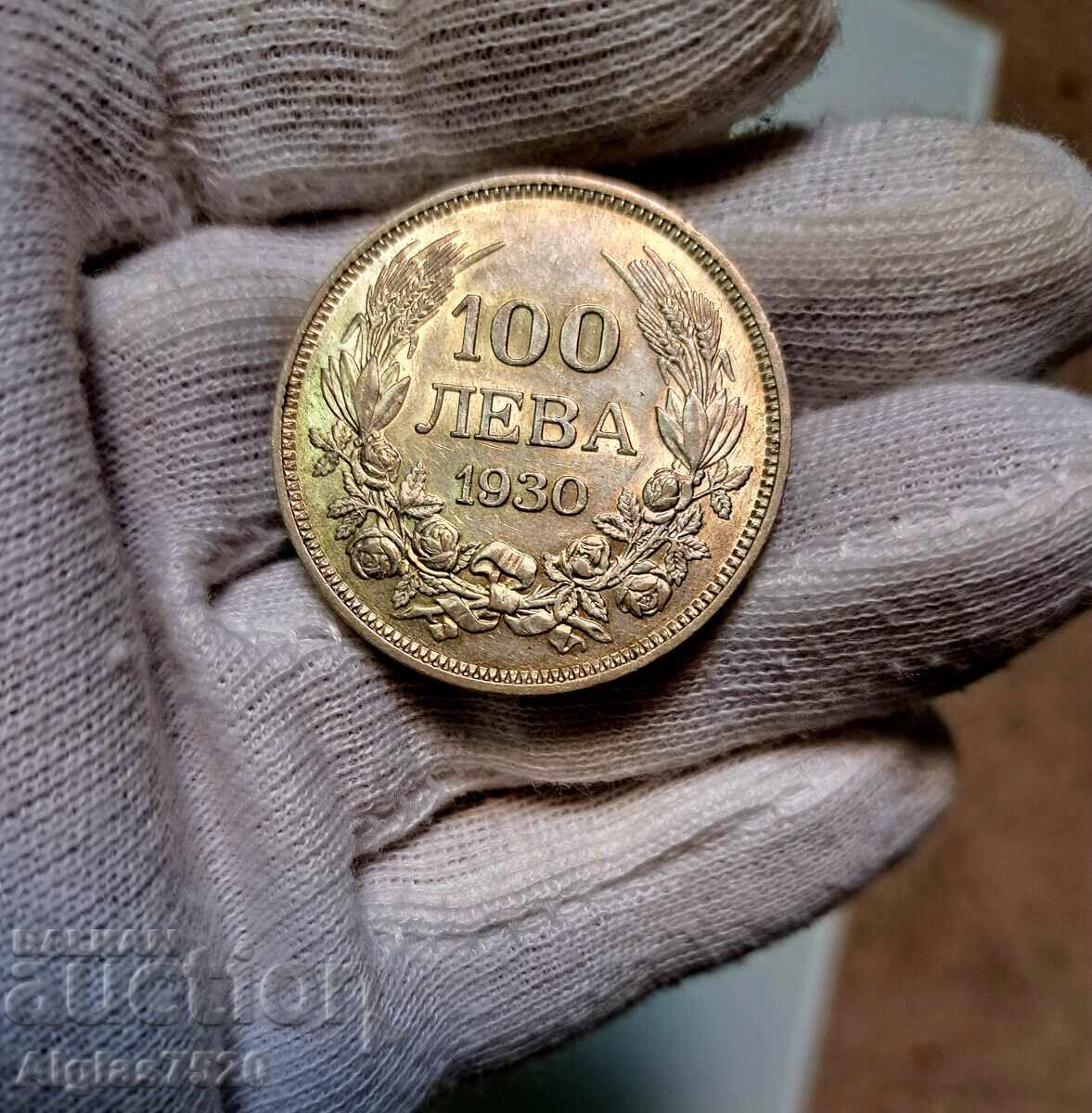 100 BGN 1930/ασήμι/