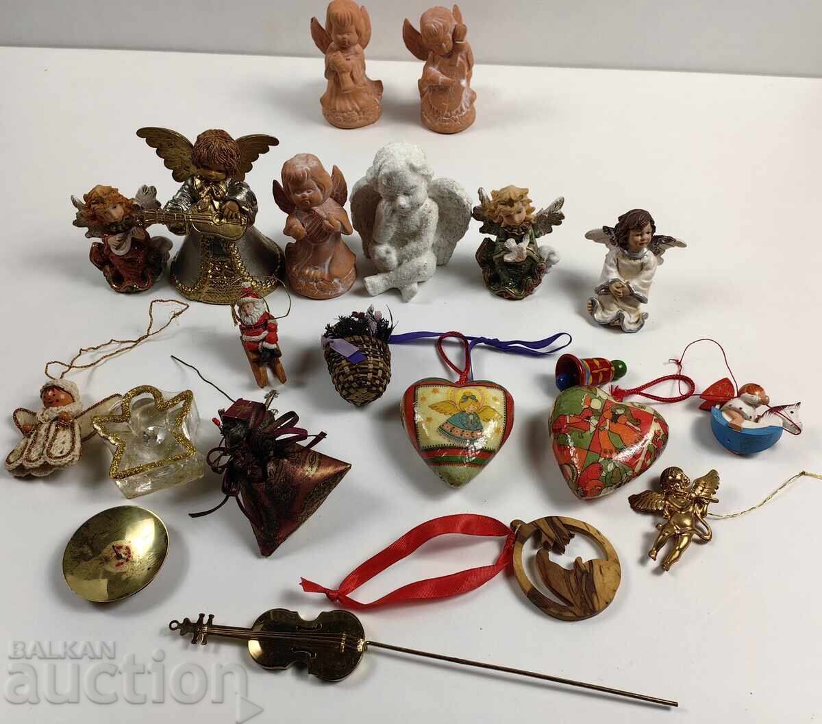 CHRISTMAS / NEW YEAR LOT OF ANGELS AND OTHERS + LARGE BOX