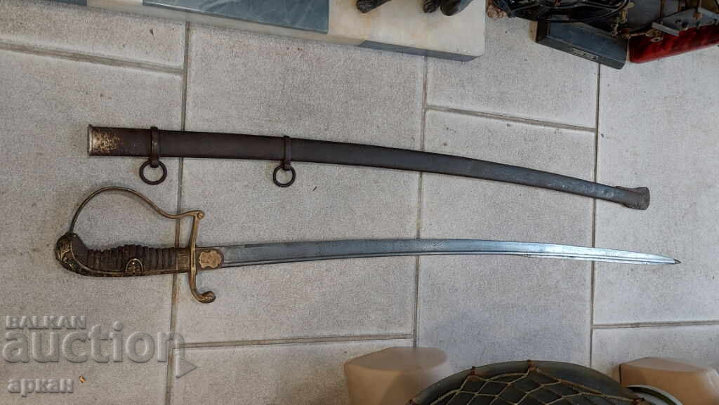 Principality of Bulgaria - officer's saber Prince Ferdinand with price 2000.00 BGN | € 1022.58 Principality of Bulgaria - officer's saber Prince Ferdinand with price 2000.00 BGN | € 1022.58