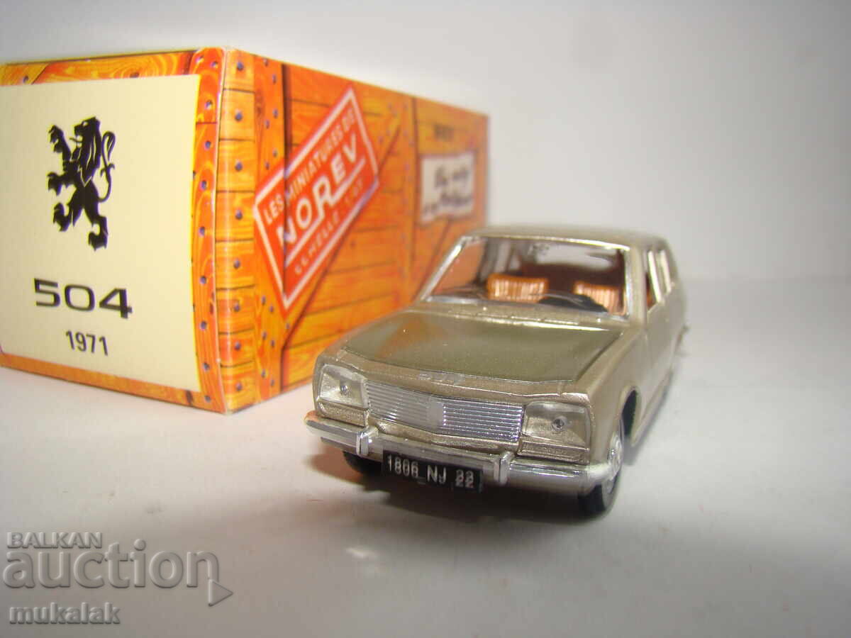 Auction  NOREV 1/43 PEUGEOT 504 TOY CAR MODEL