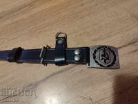 Old leather social belt People's Militia 2