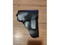 Old leather social holster