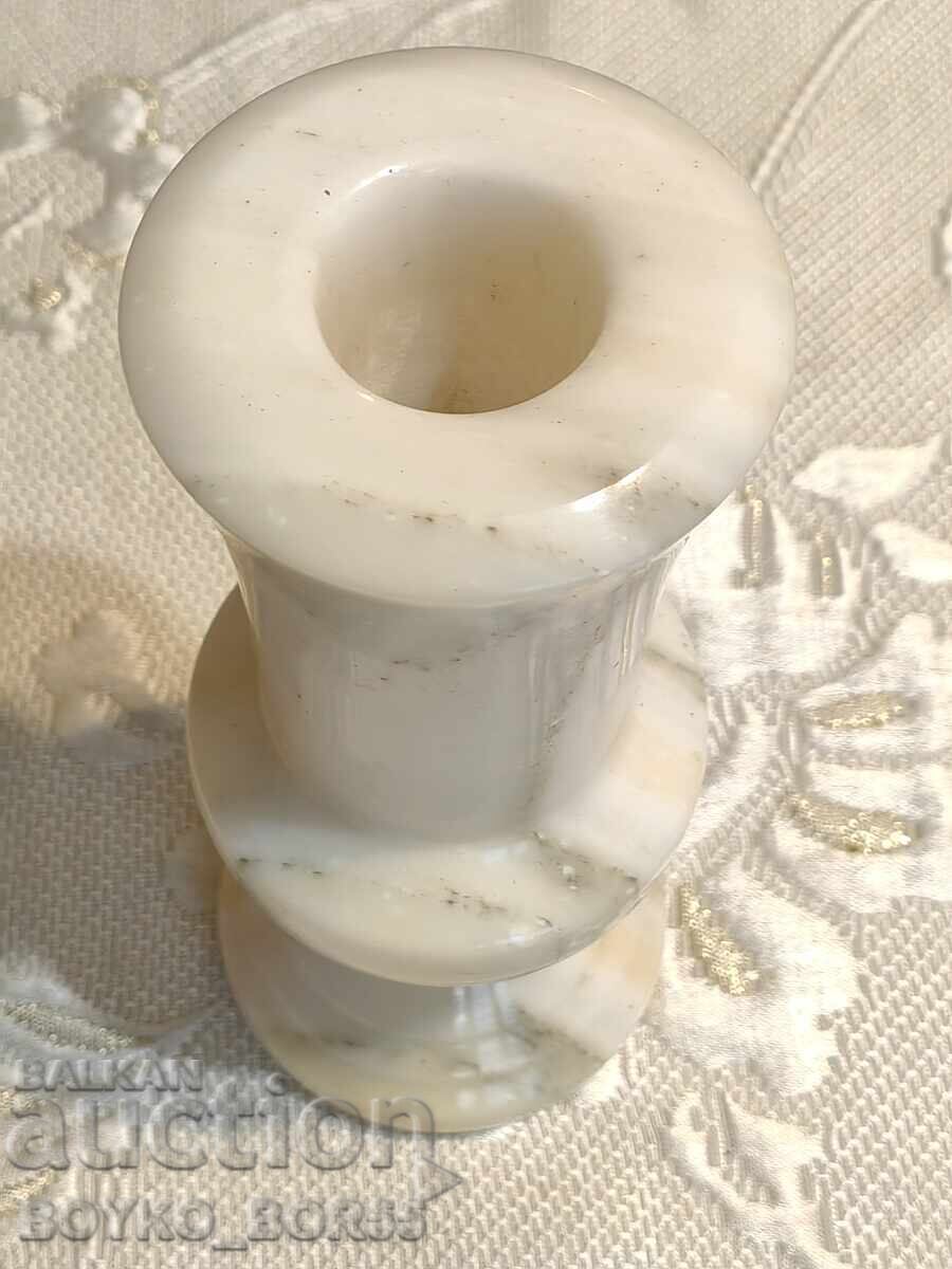 Licitație Antique Beautiful Bulgarian Sots White Marmur Vase
