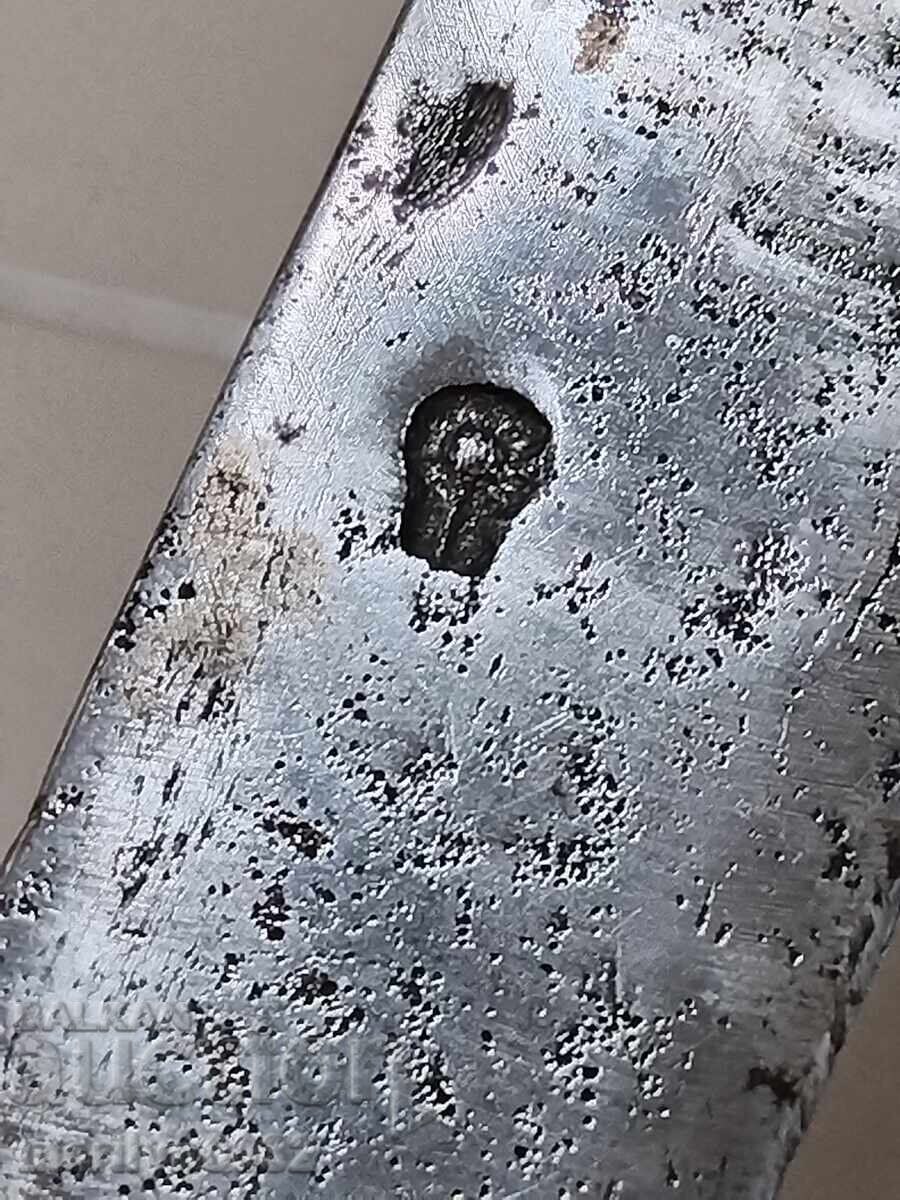 Delivery of Old shepherd's knife without scabbard with a master's stamp on the blade Delivery of Old shepherd's knife without scabbard with a master's stamp on the blade