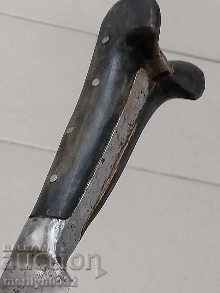 Old shepherd's knife without scabbard with a master's stamp on the blade - 6 Old shepherd's knife without scabbard with a master's stamp on the blade - 6