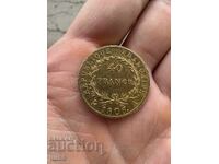 Gold Coin France 40 Francs 1806A Napoleon I