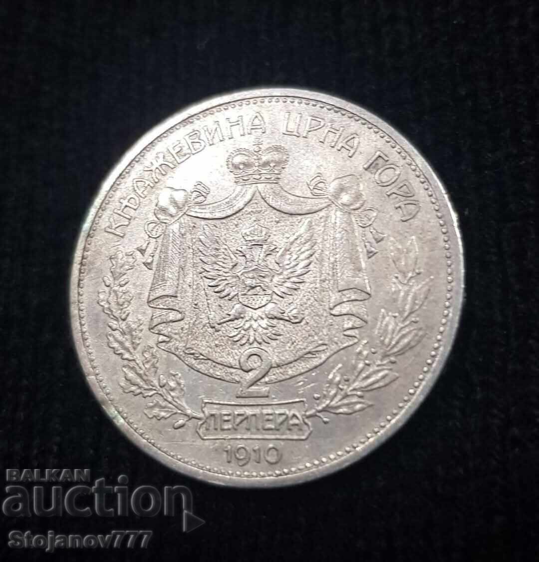 2 perpera 1910 Montenegro