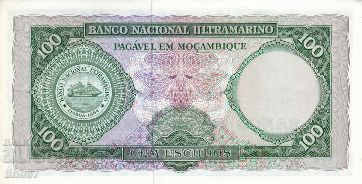 Licitație tino37- MOZAMBIC - /PORTUGEZA/- 100 ESCUDOS - 1961 - UNC