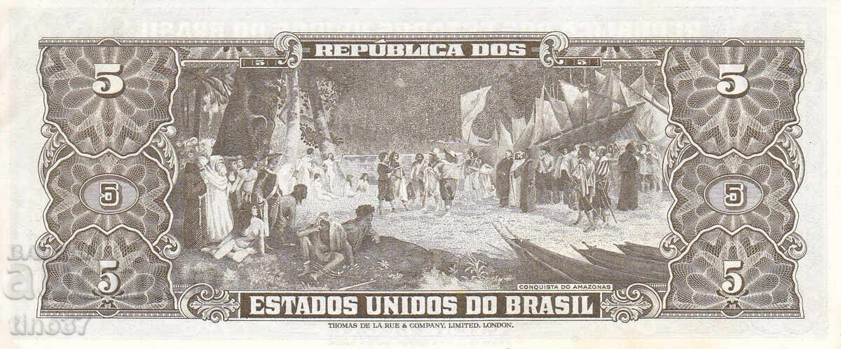 Auction tino37- BRAZIL - 5 CRUZEIROS - 1962/64 - UNC Auction tino37- BRAZIL - 5 CRUZEIROS - 1962/64 - UNC