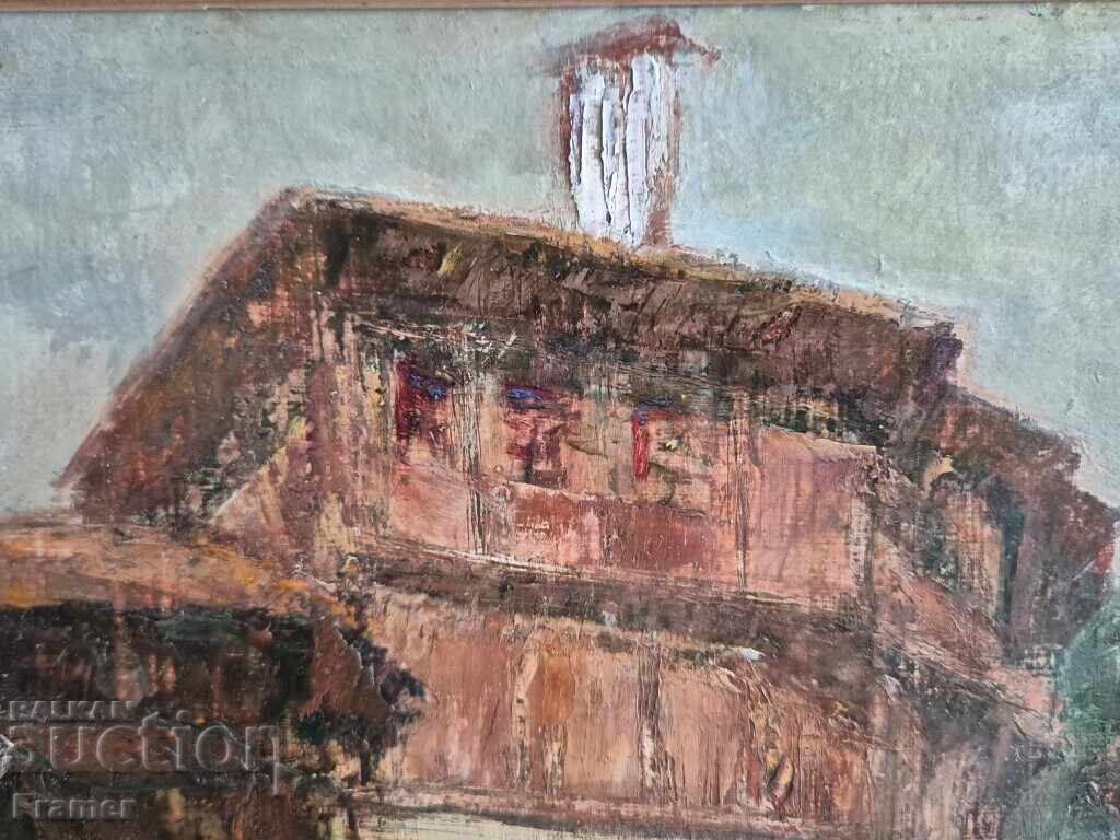 Auction  Ivan Hristov 1900-1987 Revival house painting from 1937