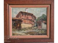 Ivan Hristov 1900-1987 Revival house painting from 1937