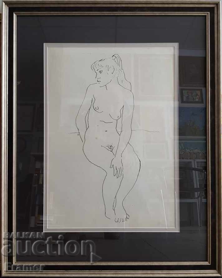 Stoyan Venev (1904-1989) Nude model from the 1970s