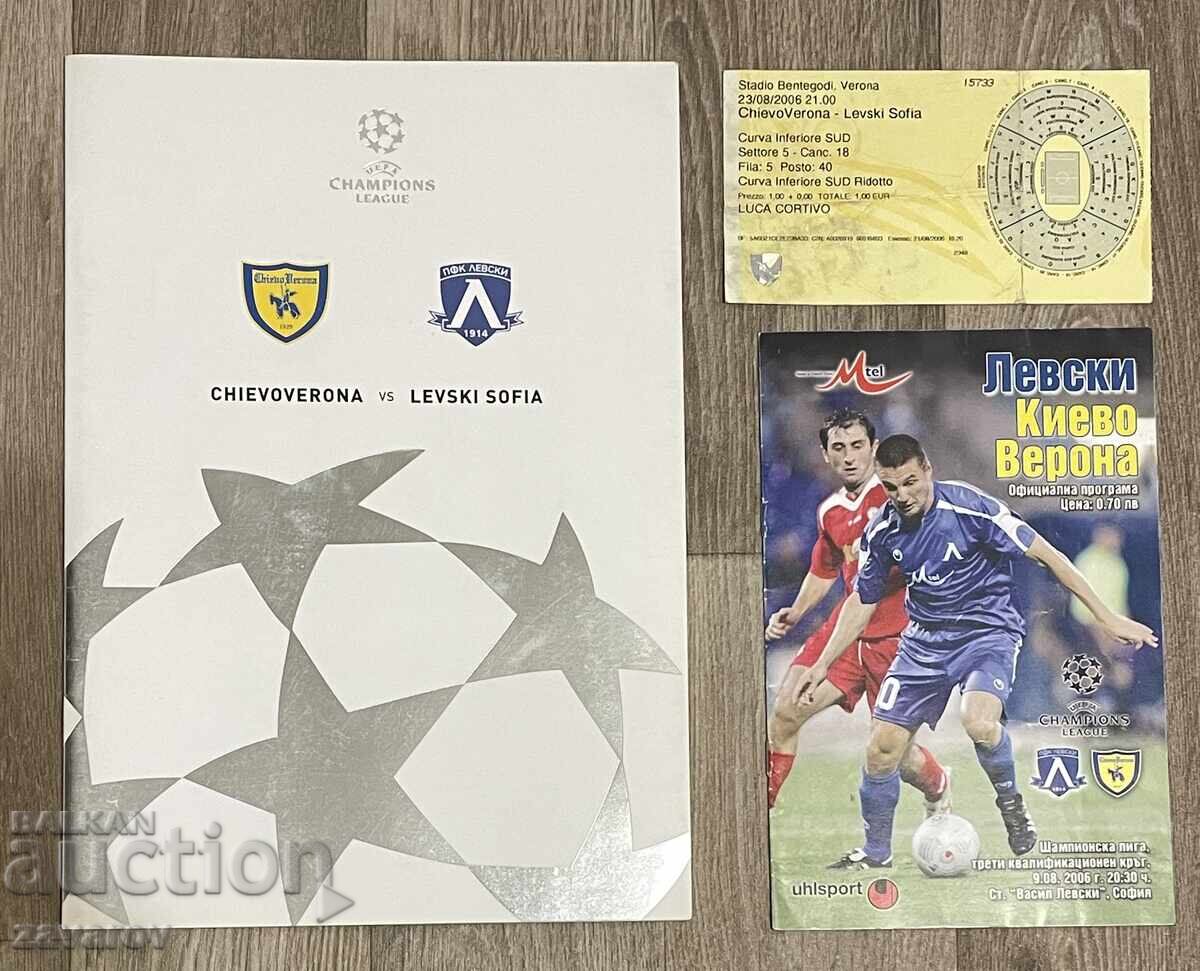 Chievo Verona Italy Levski Sofia 2006 Champions League