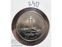 Canada 25 cents 1992 commemorative! Proof UNC!