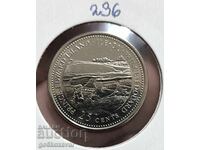 Canada 25 cents 1992 commemorative! Proof UNC!