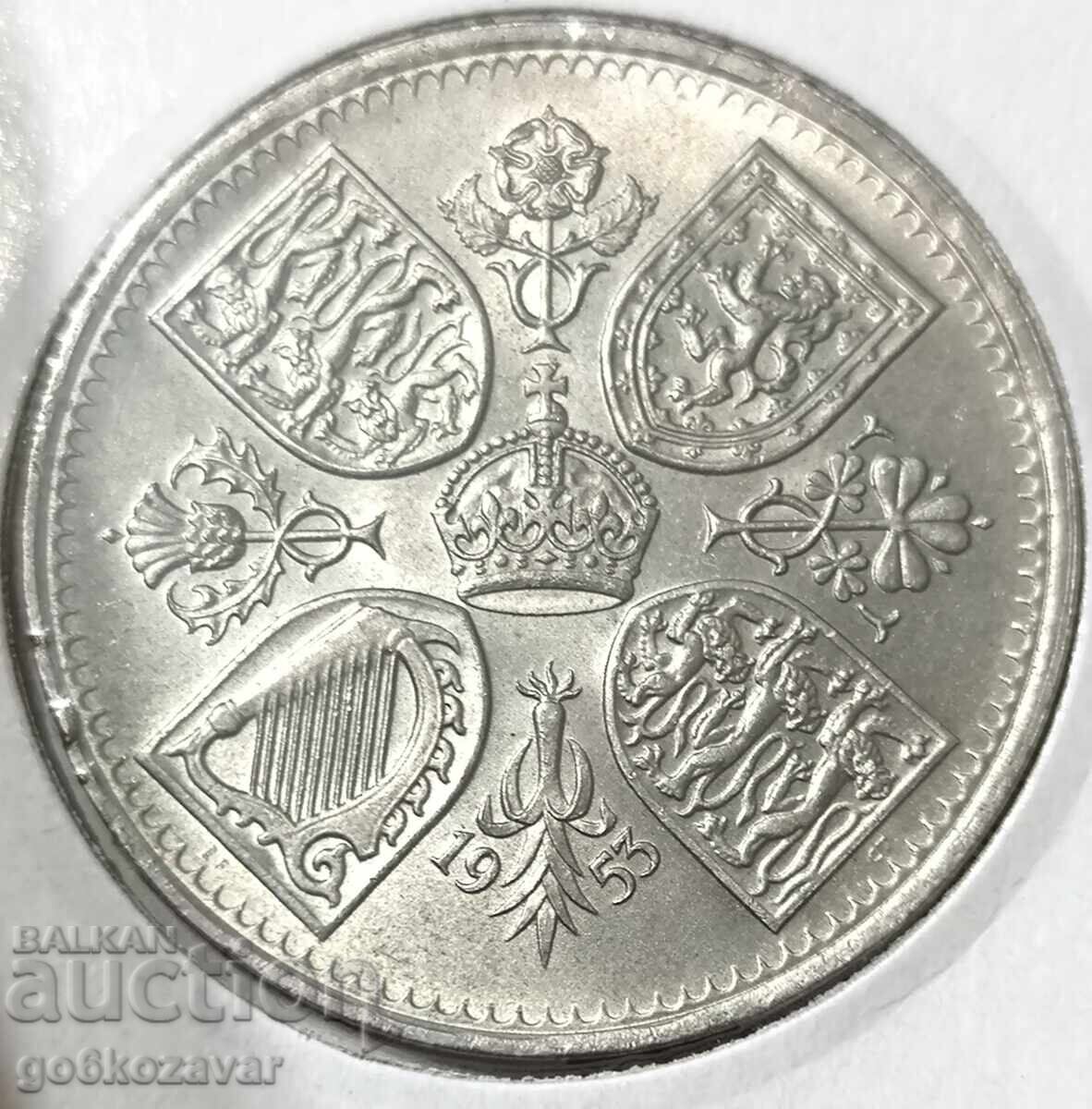 Μεγάλη Βρετανία 5 Σελίνια 1953 Jubilee UNC ! με τιμή 22.00 BGN | € 11.25 Μεγάλη Βρετανία 5 Σελίνια 1953 Jubilee UNC ! με τιμή 22.00 BGN | € 11.25