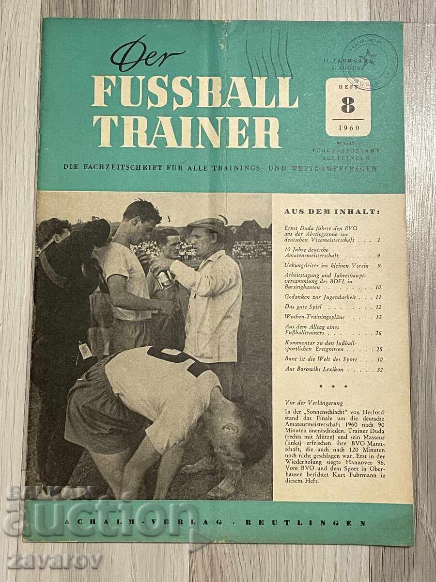 Fussball Trainer Magazine 1960 Football Coach Germany Fussball Trainer Magazine 1960 Football Coach Germany