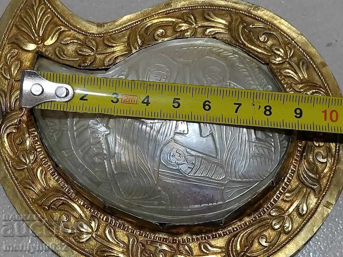 Revivalist elite buckles Large mother-of-pearl silver gilding UNIQUE - 6 Revivalist elite buckles Large mother-of-pearl silver gilding UNIQUE - 6