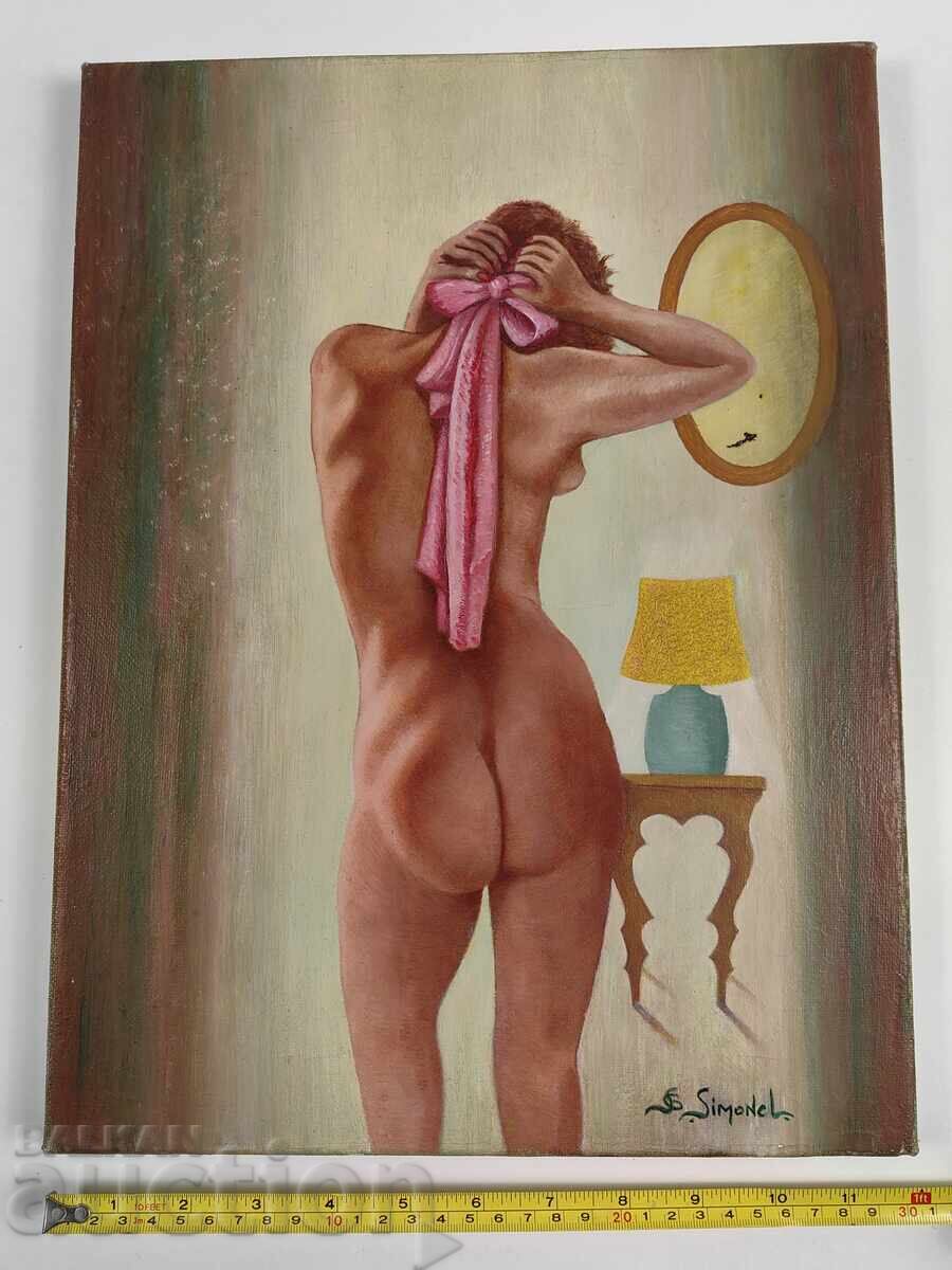 Delivery of PAINTED SIGNED OIL PAINTING NUDE WOMAN Delivery of PAINTED SIGNED OIL PAINTING NUDE WOMAN