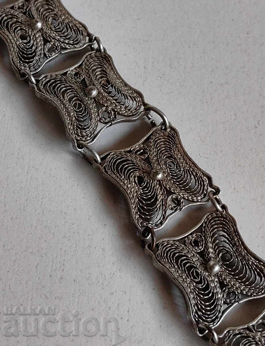 BIJUTERII VECHI FRUMOASE BRATARA FILIGRAN - 5 BIJUTERII VECHI FRUMOASE BRATARA FILIGRAN - 5