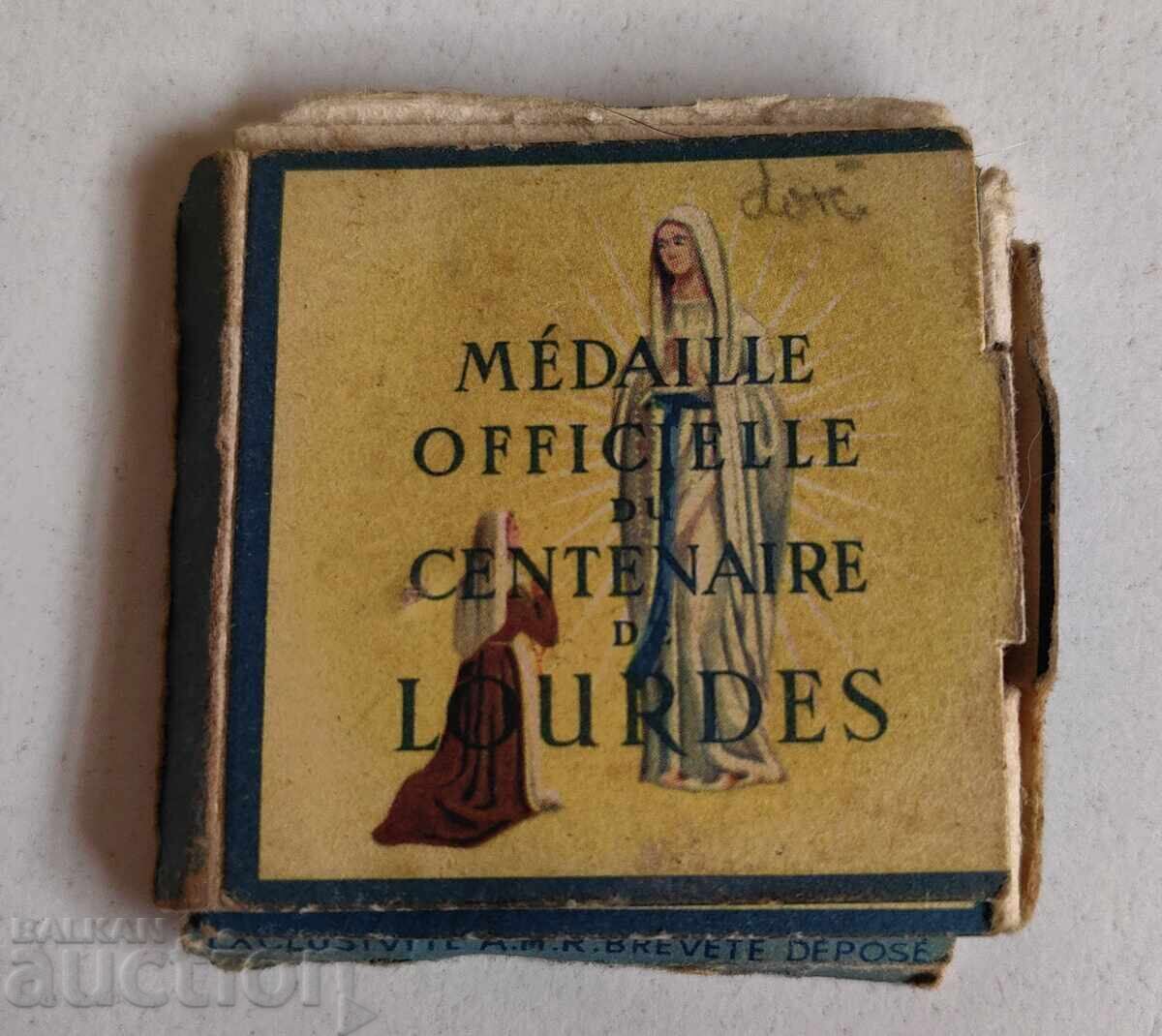 1958 MEDALLION VIRGIN MARY SAINT BERNADETTE LOURDES OUR LADY - 6 1958 MEDALLION VIRGIN MARY SAINT BERNADETTE LOURDES OUR LADY - 6