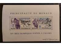 Monaco 1988 Sport/Olimpic Calgary '88 Block MNH