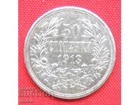 50 стотинки 1913 г. №2 сребро
