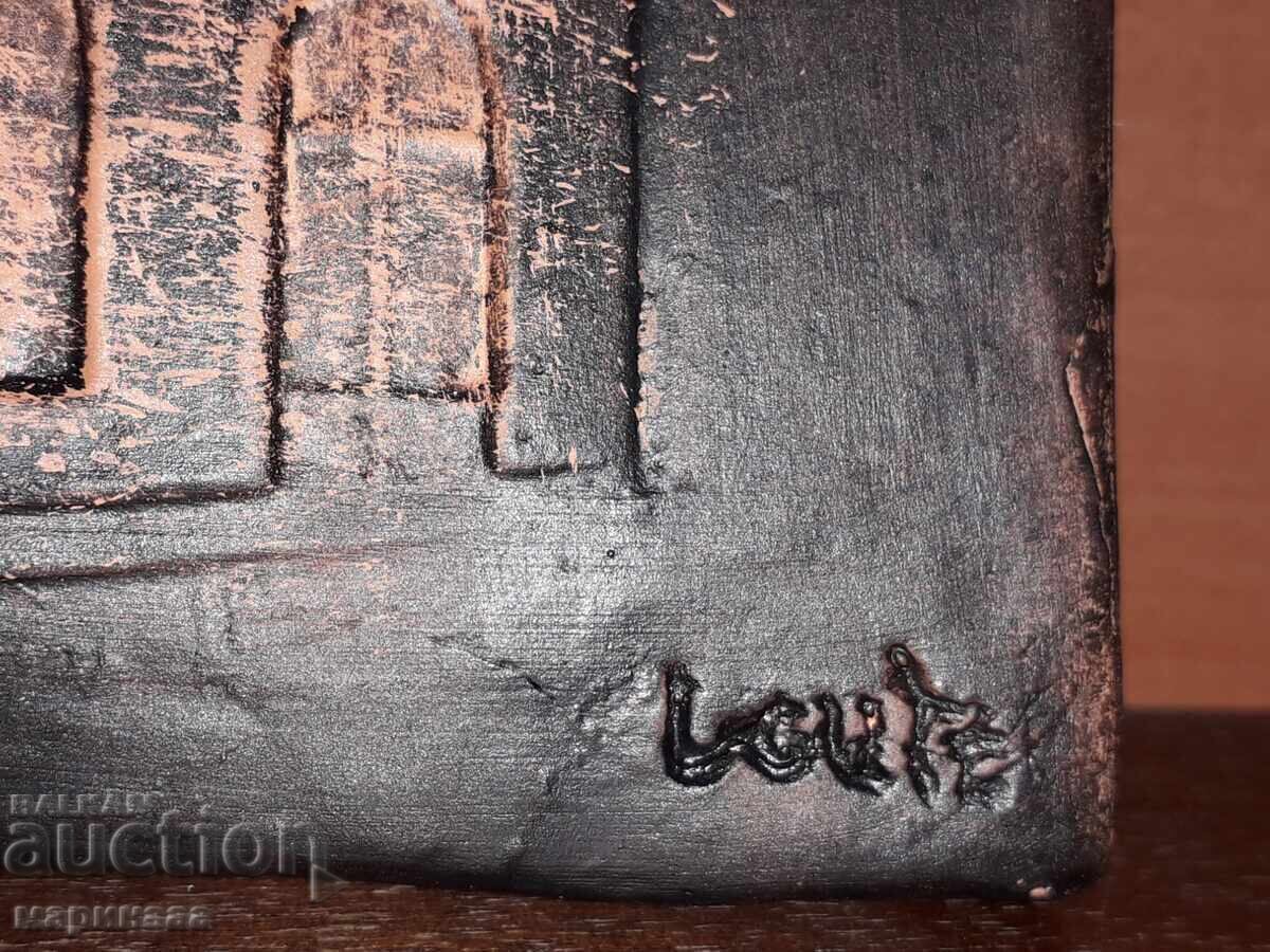 Auction  BEAUTIFUL LARGE PAINTING. AUTHOR'S. CERAMICS