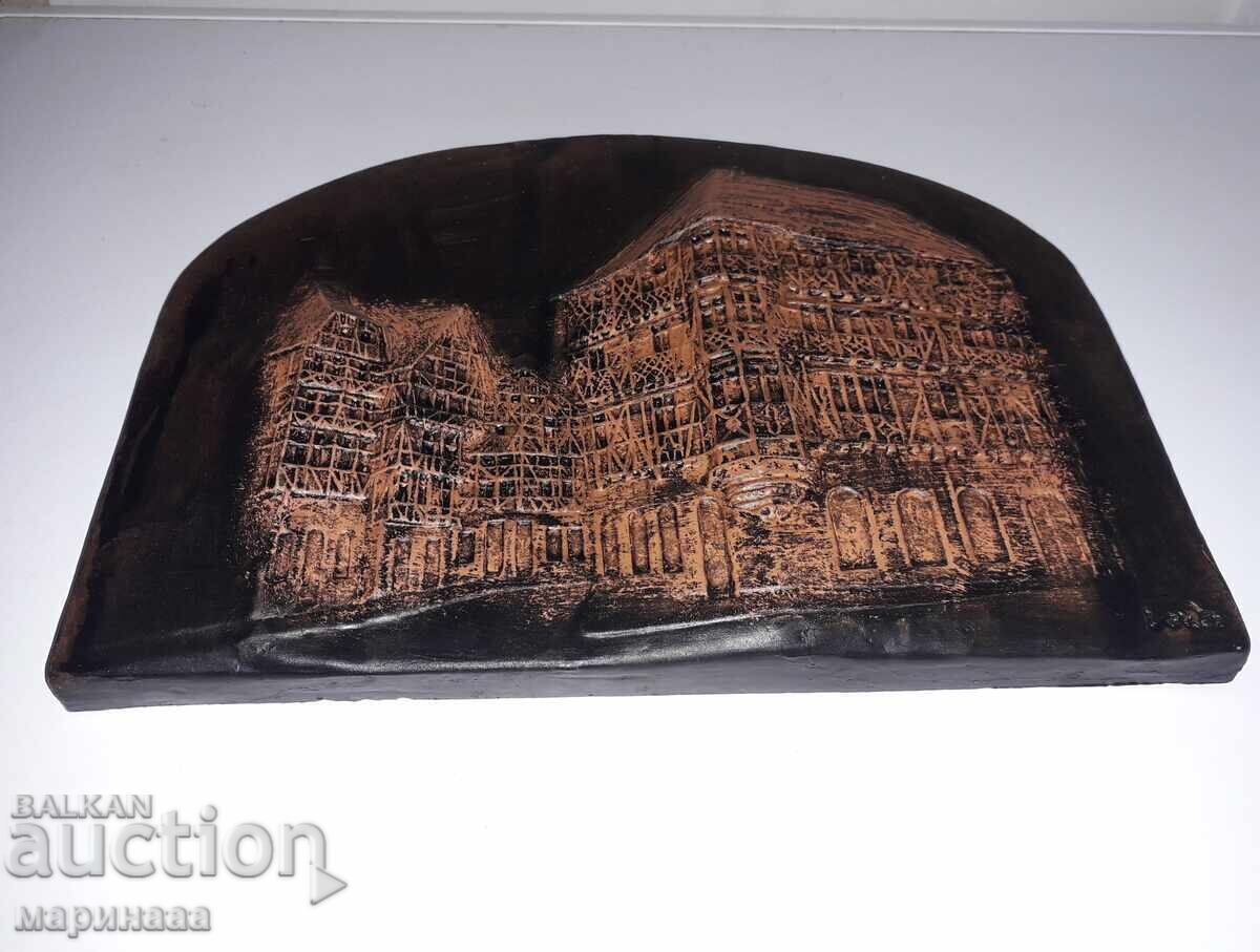 Delivery of BEAUTIFUL LARGE PAINTING. AUTHOR'S. CERAMICS