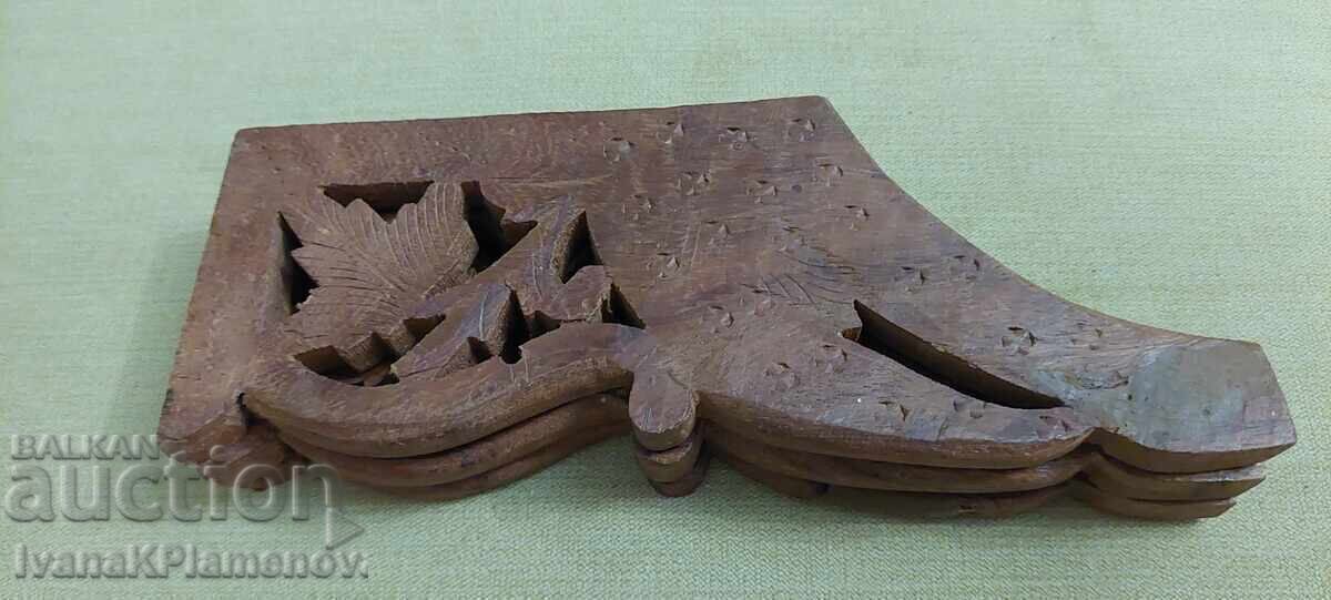 Masa sculptata in lemn din Orient pentru cunoscatori, pliabila - 6