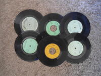 Old gramophone records, small, 6 pieces