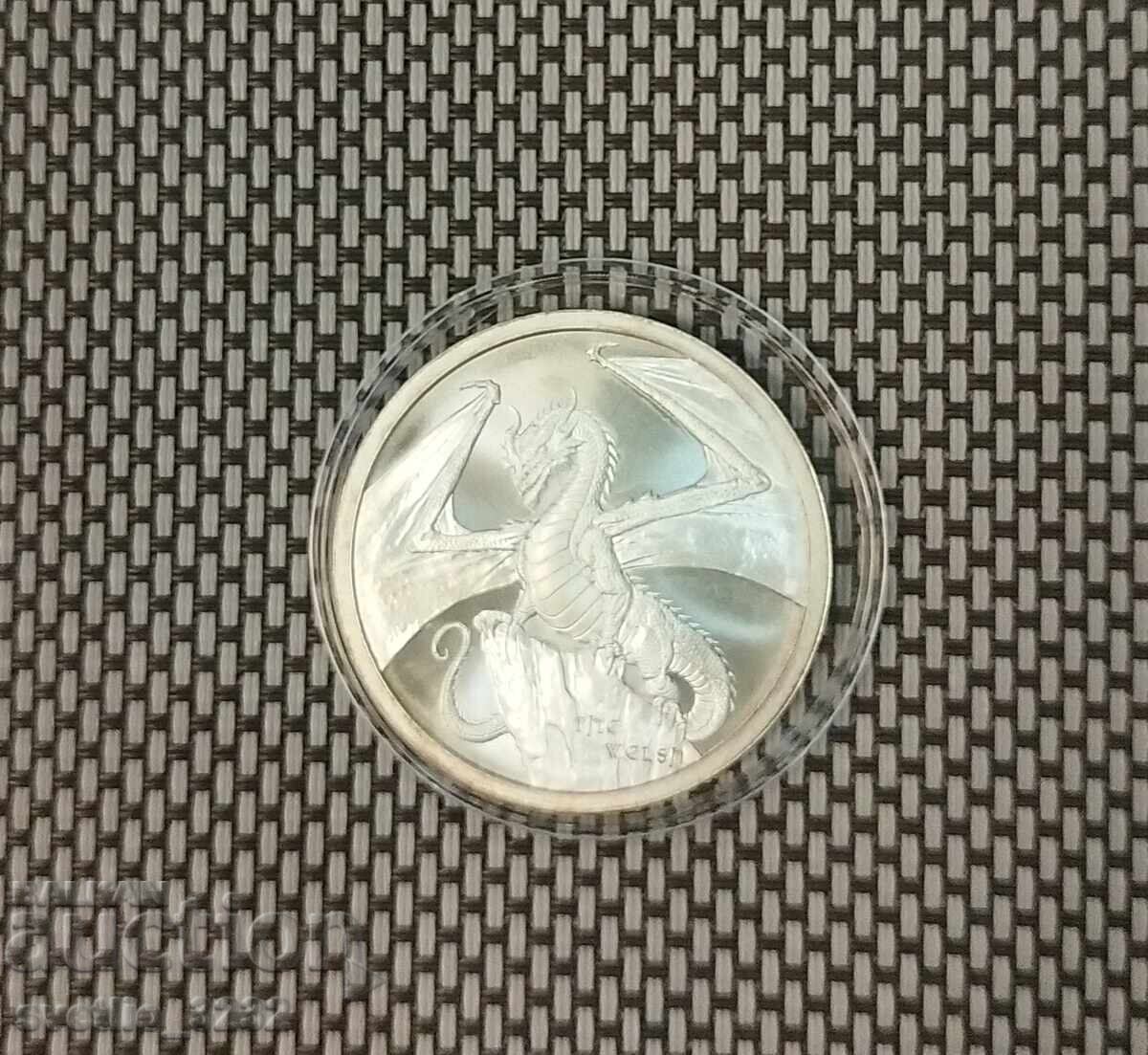 Ασημί 1 OZ Δεινόσαυρος