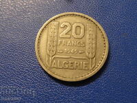 Algeria 1949 - 20 de franci