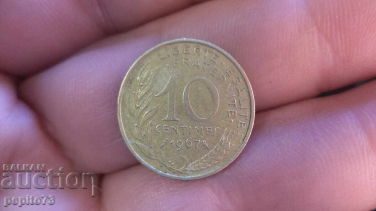 Franța 10 cenți, 1967