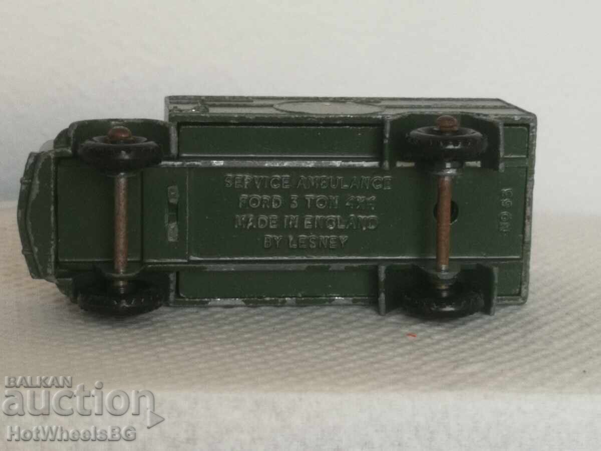Cutie de chibrituri LESNEY - Ambulanța Serviciului Armatei nr. 63A 1959 - 6 Cutie de chibrituri LESNEY - Ambulanța Serviciului Armatei nr. 63A 1959 - 6