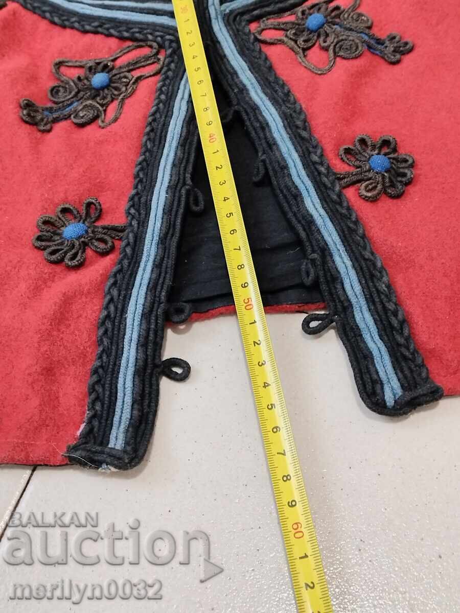 Auction Vest, old vest with braids, costume, poturi Auction Vest, old vest with braids, costume, poturi