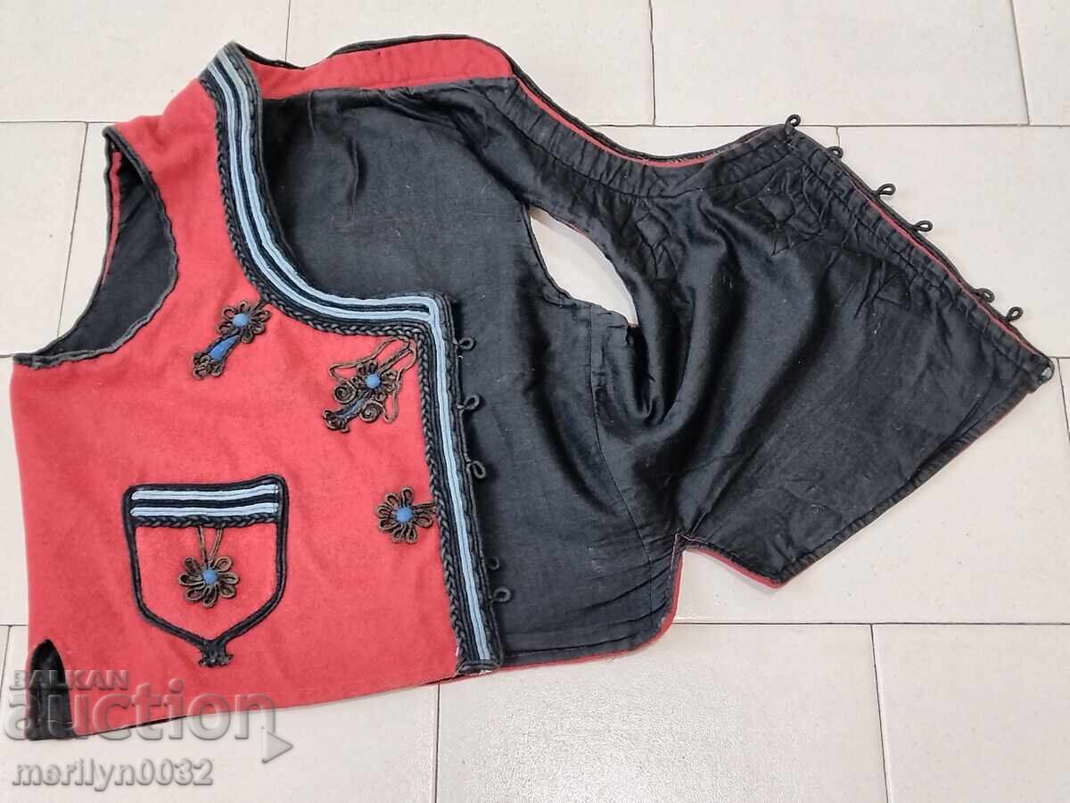 Vest, old vest with braids, costume, poturi - 6 Vest, old vest with braids, costume, poturi - 6