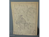 Old Master drawing picture pencil amusement park