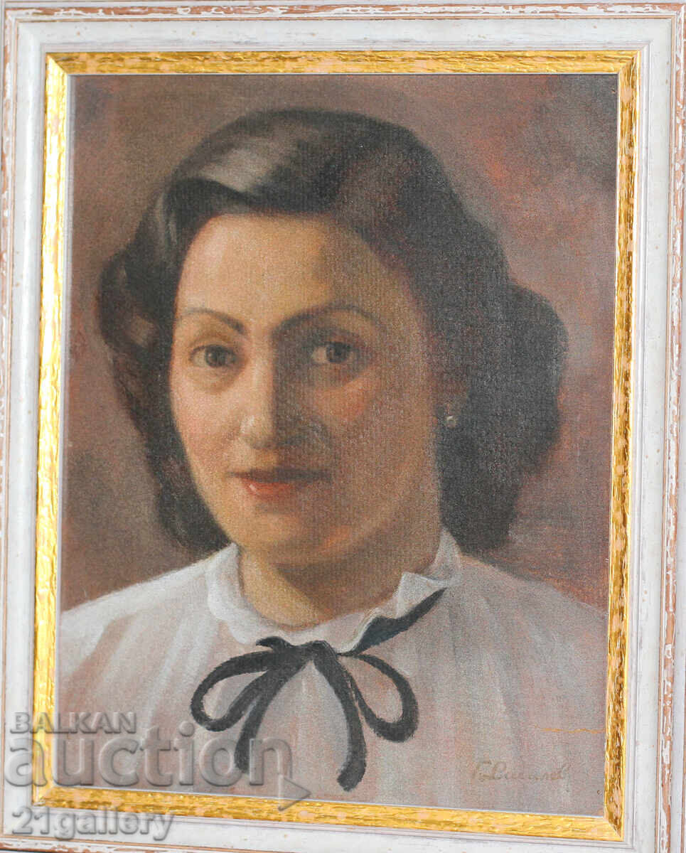 Georgi Vassilev (1885-1972) portrait, oil paints with price € 650.00 | 1271.29 BGN