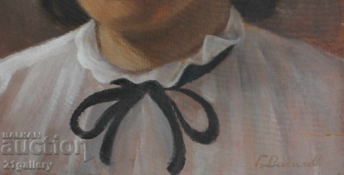 Georgi Vassilev (1885-1972) portrait, oil paints - 6