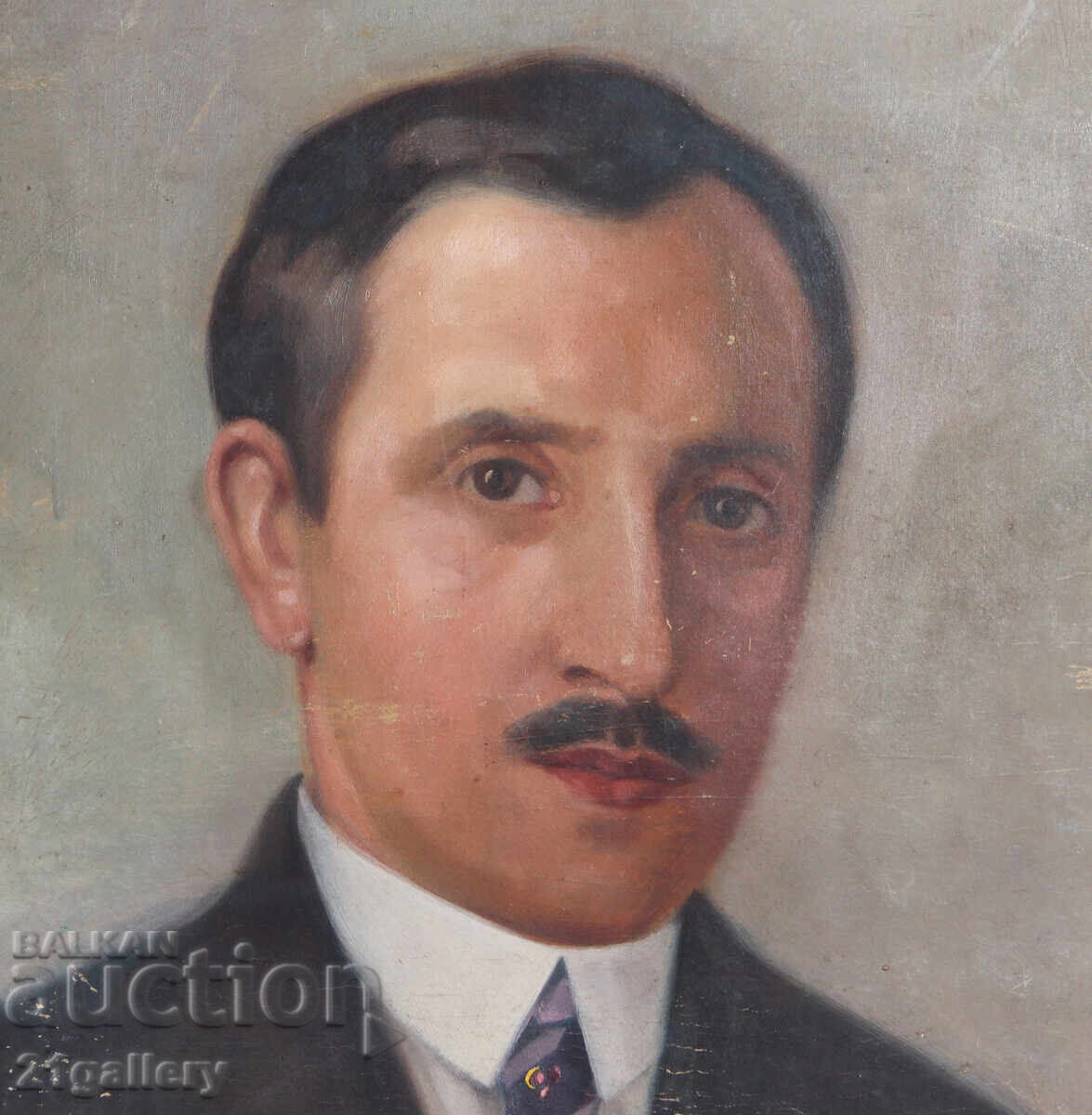 Delivery of Georgi Vassilev (1885-1972) portrait, oil on canvas, 1928. Delivery of Georgi Vassilev (1885-1972) portrait, oil on canvas, 1928.