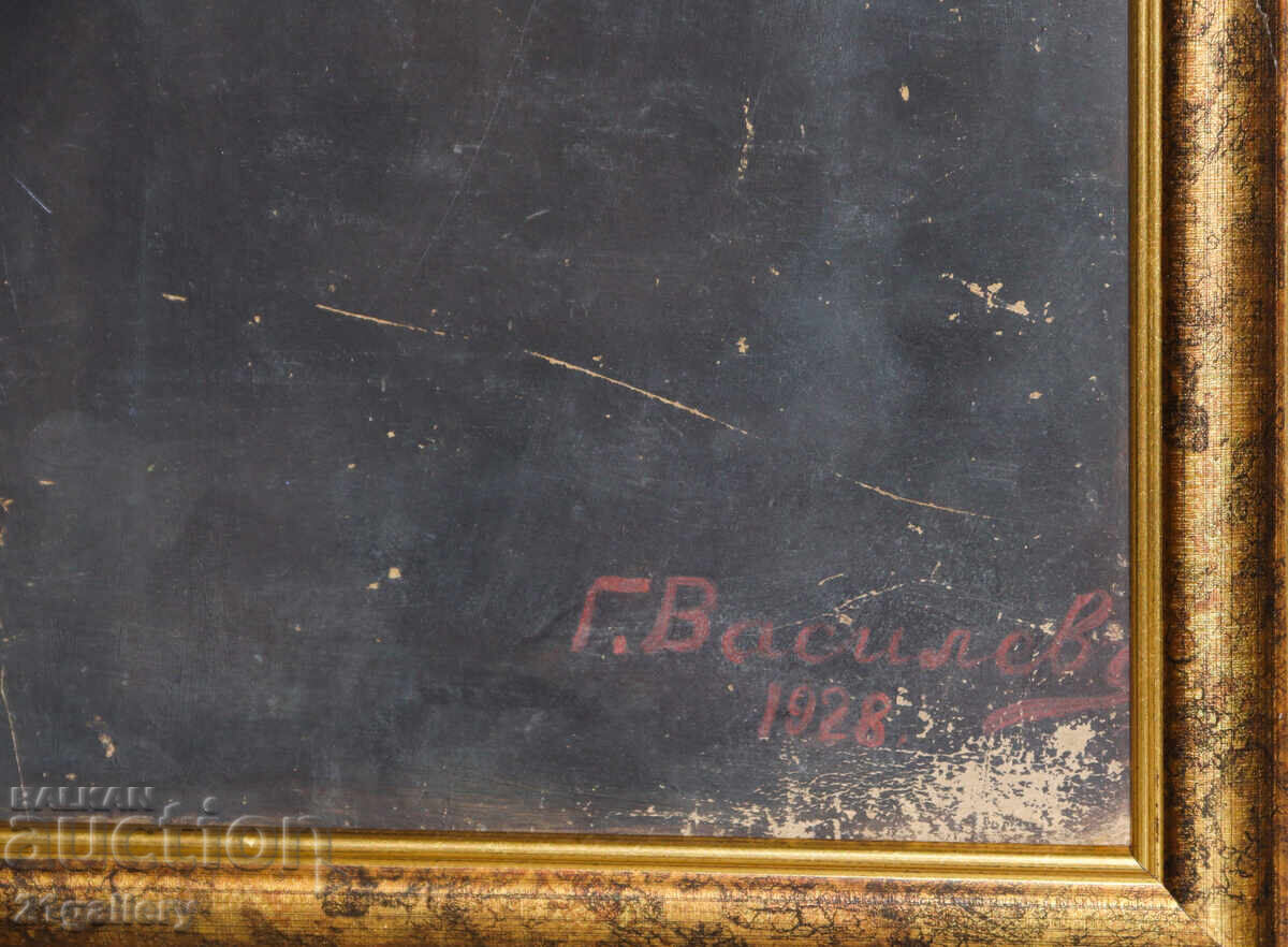 Georgi Vassilev (1885-1972) portrait, oil on canvas, 1928. - 6 Georgi Vassilev (1885-1972) portrait, oil on canvas, 1928. - 6