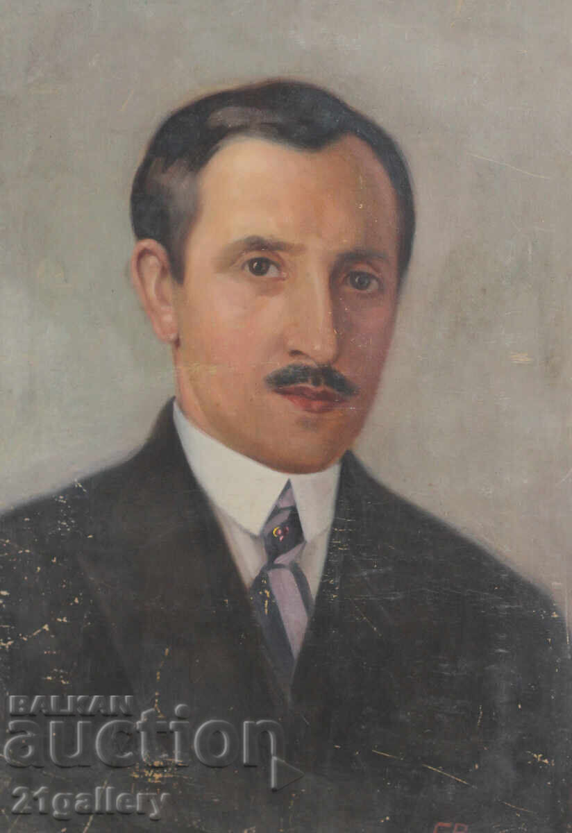 Geirgi Vassilev (1885-1972) πορτρέτο, ελαιοχρωματισμοί 1928