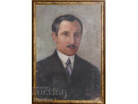 Georgi Vassilev (1885-1972) portrait, oil on canvas, 1928.