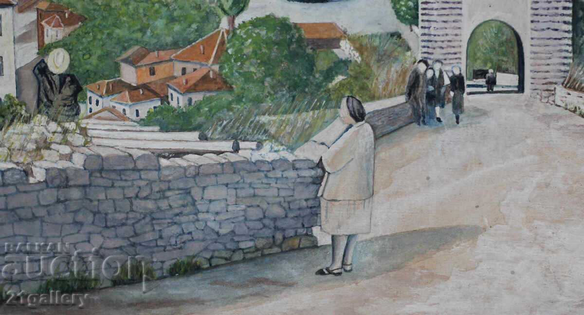 Асен Белковски (1897- 1957) Пейзаж, акварел, подписана - 5