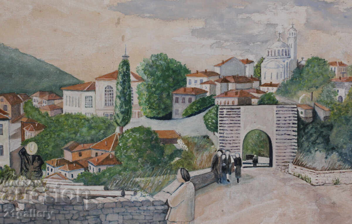 Асен Белковски (1897- 1957) Пейзаж, акварел, подписана - 6