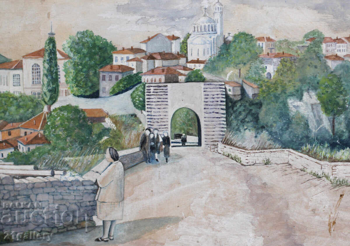 Асен Белковски (1897- 1957) Пейзаж, акварел, подписана - 7