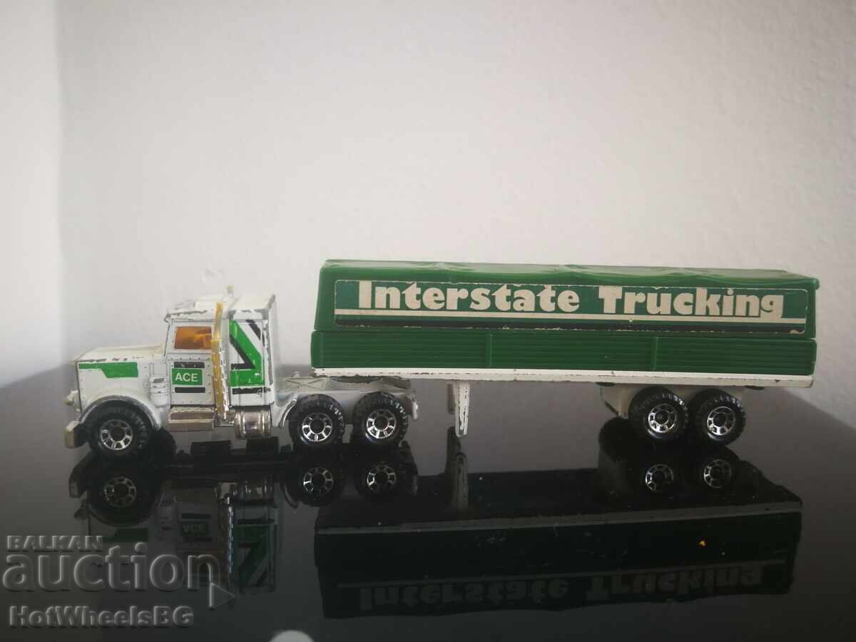 Matchbox CY 5A Peterbilt Covered Truck "Interstate Trucking"