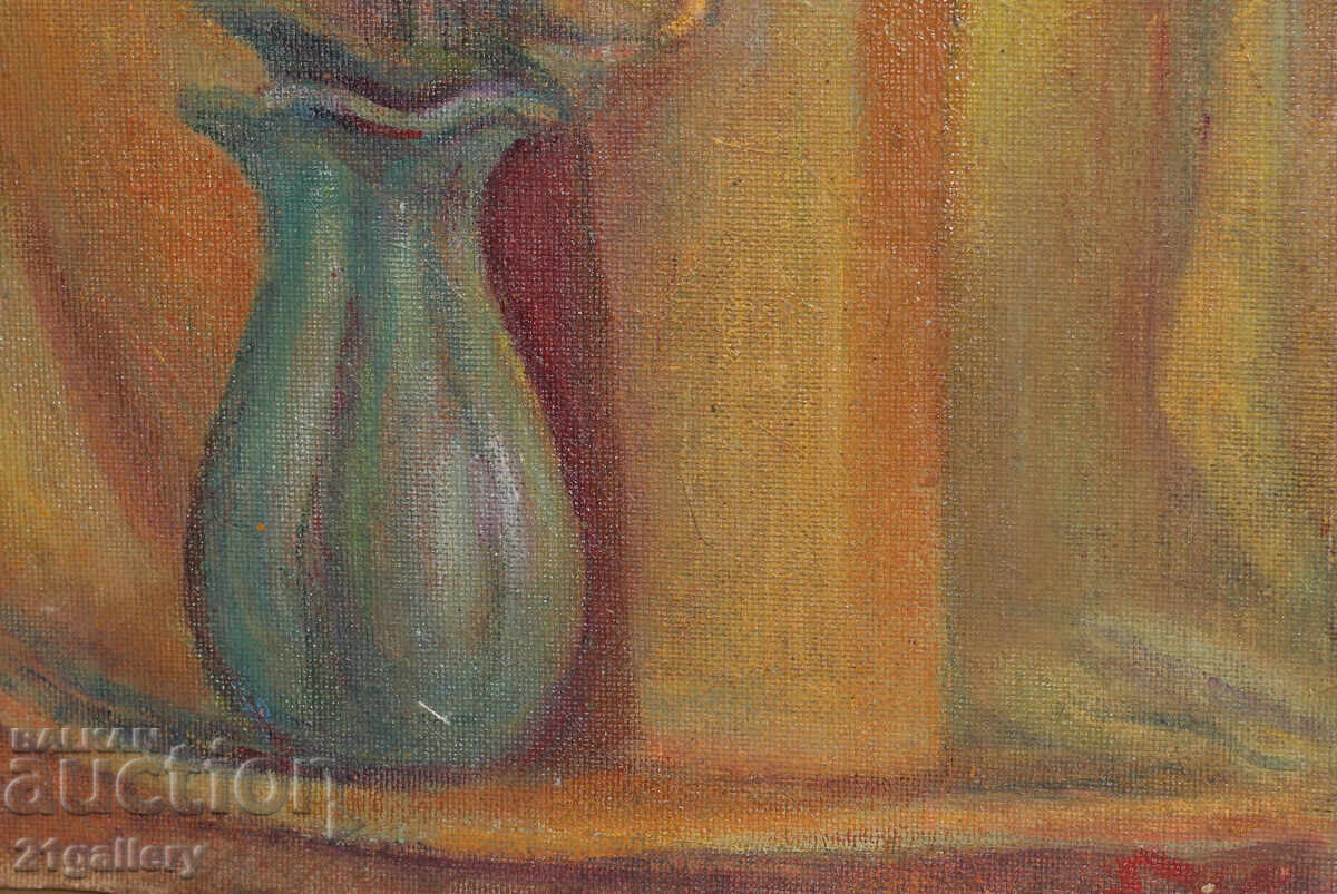 Elka Naydenova (1932 – 2016) Still Life Vase with Flowers - 6 Elka Naydenova (1932 – 2016) Still Life Vase with Flowers - 6