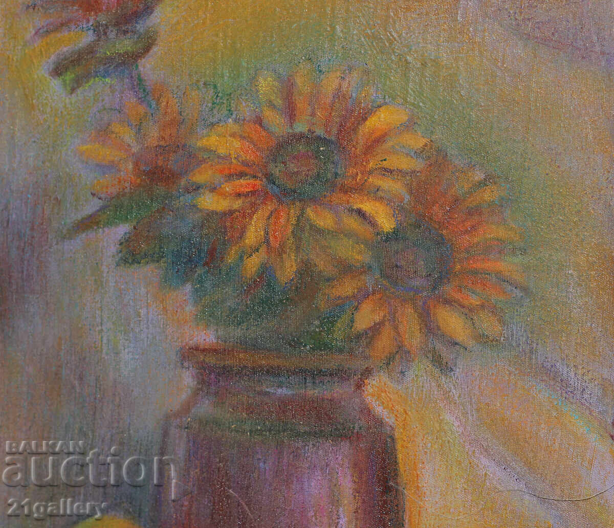 Ελκα Ναϊντένοβα (1932 – 2016) Νεκρή φύση με βάζο και λουλούδια - 5 Ελκα Ναϊντένοβα (1932 – 2016) Νεκρή φύση με βάζο και λουλούδια - 5